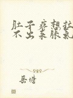 肚子疼想拉屎拉不出来胀气怎么回事