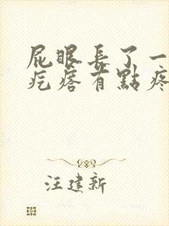 屁眼长了一个肉疙瘩有点疼