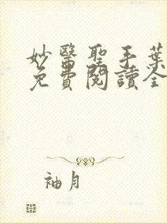 妙医圣手叶皓轩免费阅读全文