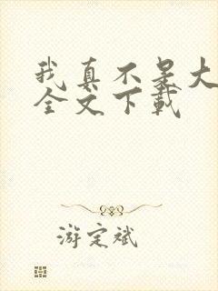 我真不是大魔王全文下载