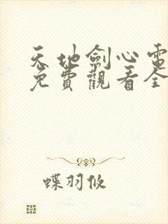 天地剑心电视剧免费观看全集高清版封面