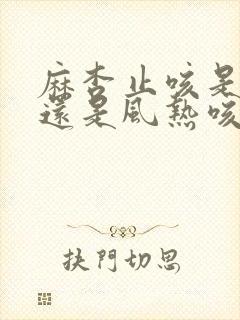 麻杏止咳是风寒还是风热咳