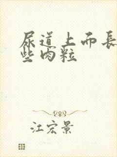 尿道上面长了一些肉粒封面