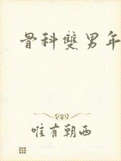 骨科双男年下封面