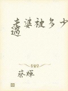 老婆被多少人操过