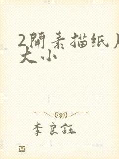 2开素描纸尺寸大小封面