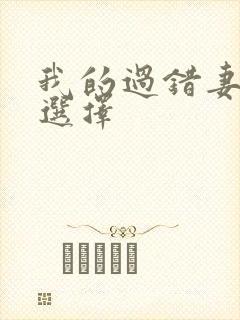 我的过错妻子的选择封面