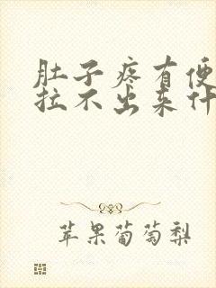 肚子疼有便意又拉不出来什么原因