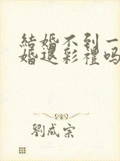 结婚不到一年离婚退彩礼吗