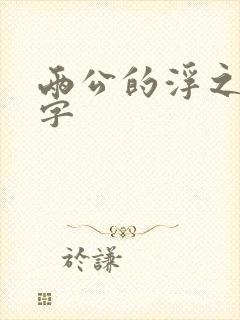 两公的浮之手中字