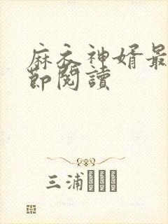 麻衣神婿最新章节阅读