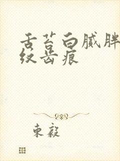 舌苔白腻胖大裂纹齿痕