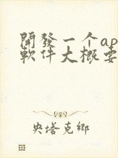 开发一个app软件大概要多少钱封面