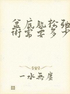 盆底肌松弛做手术需要多少钱封面