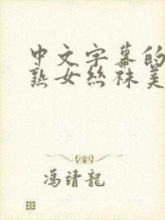 中文字幕的人妻熟女丝袜美