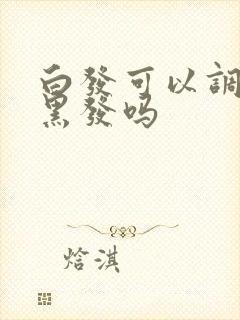 白发可以调理成黑发吗封面