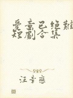 爱意已绝难再续短剧合集封面