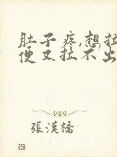 肚子疼,想拉大便又拉不出来是什么原因