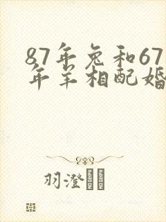 87年兔和67年羊相配婚姻如何封面