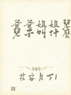 爸爸姐姐儿子的儿子叫什么