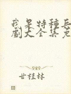 我是特种兵电视剧大全集免费封面