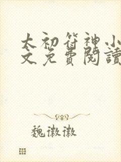 太初符神小说全文免费阅读