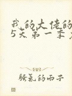 我的大佬的365天第一季免费观看封面