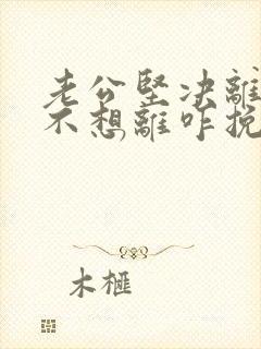 老公坚决离婚我不想离咋挽留