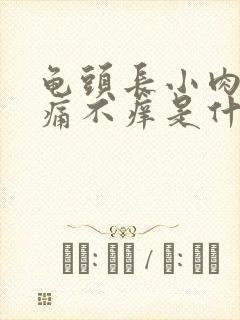 龟头长小肉粒不痛不痒是什么原因