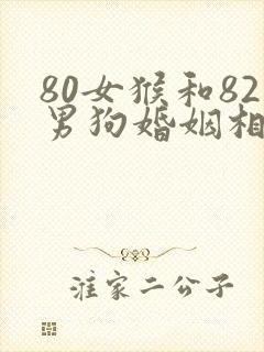 80女猴和82男狗婚姻相配吗