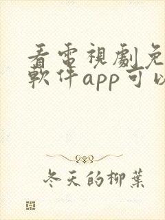 看电视剧免费的软件app可以投屏