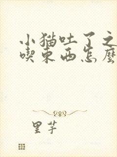 小猫吐了之后不吃东西怎么办