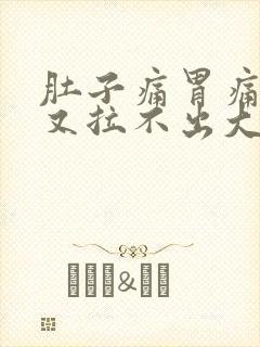 肚子痛胃痛想吐又拉不出大便