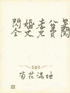 闪婚老公是富豪全文免费阅读封面