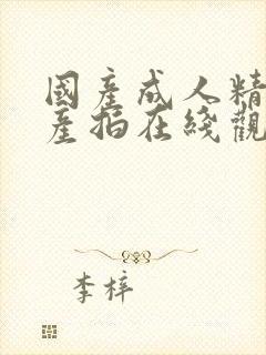 国产成人精品自产拍在线观看