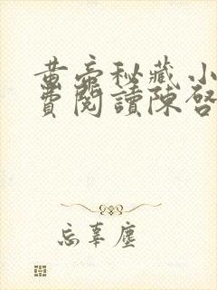 黄帝秘藏小说免费阅读陈启封面