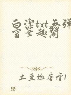 白洁txt无弹窗笔趣阁