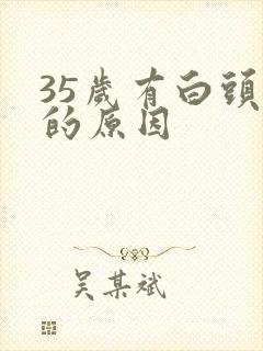 35岁有白头发的原因