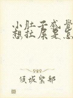 小肚子感觉下坠想拉屎是怎么回事啊