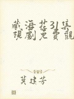 藏海花31集电视剧免费观看封面