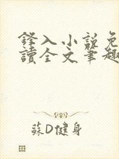 锋入小说免费阅读全文笔趣阁