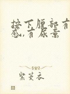 按下腹部有疼痛感,有尿意