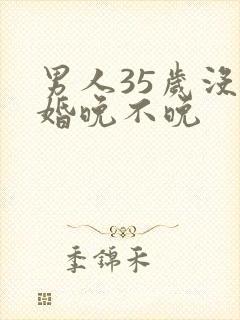 男人35岁没结婚晚不晚封面