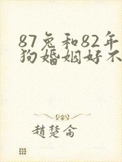 87兔和82年狗婚姻好不好