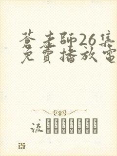 苍老师26集全免费播放电视连续剧在线