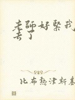 老师好紧我要进去了