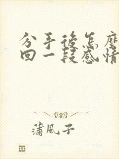 分手后怎么去挽回一段感情