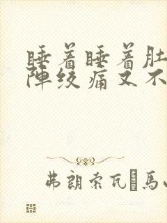 睡着睡着肚子阵阵绞痛又不拉封面