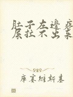 肚子左边疼想拉屎拉不出来怎么回事