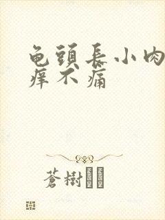 龟头长小肉粒不痒不痛封面